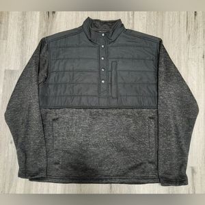 Ariat Caldwell Reinforced 1/2 Snap Pullover Sweater Men's Size XL Black Grey